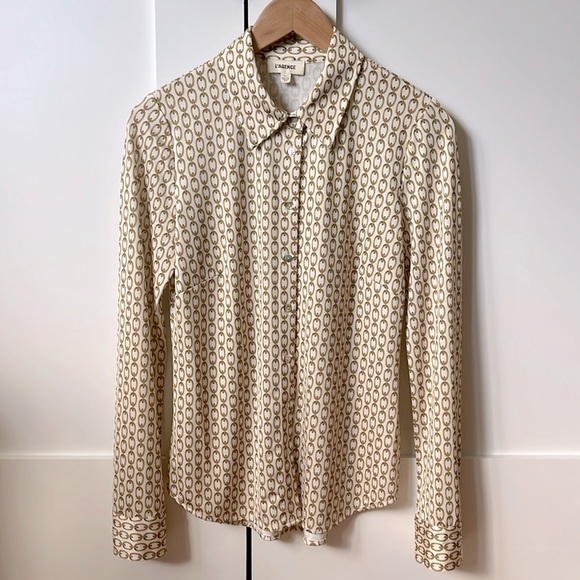 L'AGENCE Tops - L’Agence Link Patterned Shirt